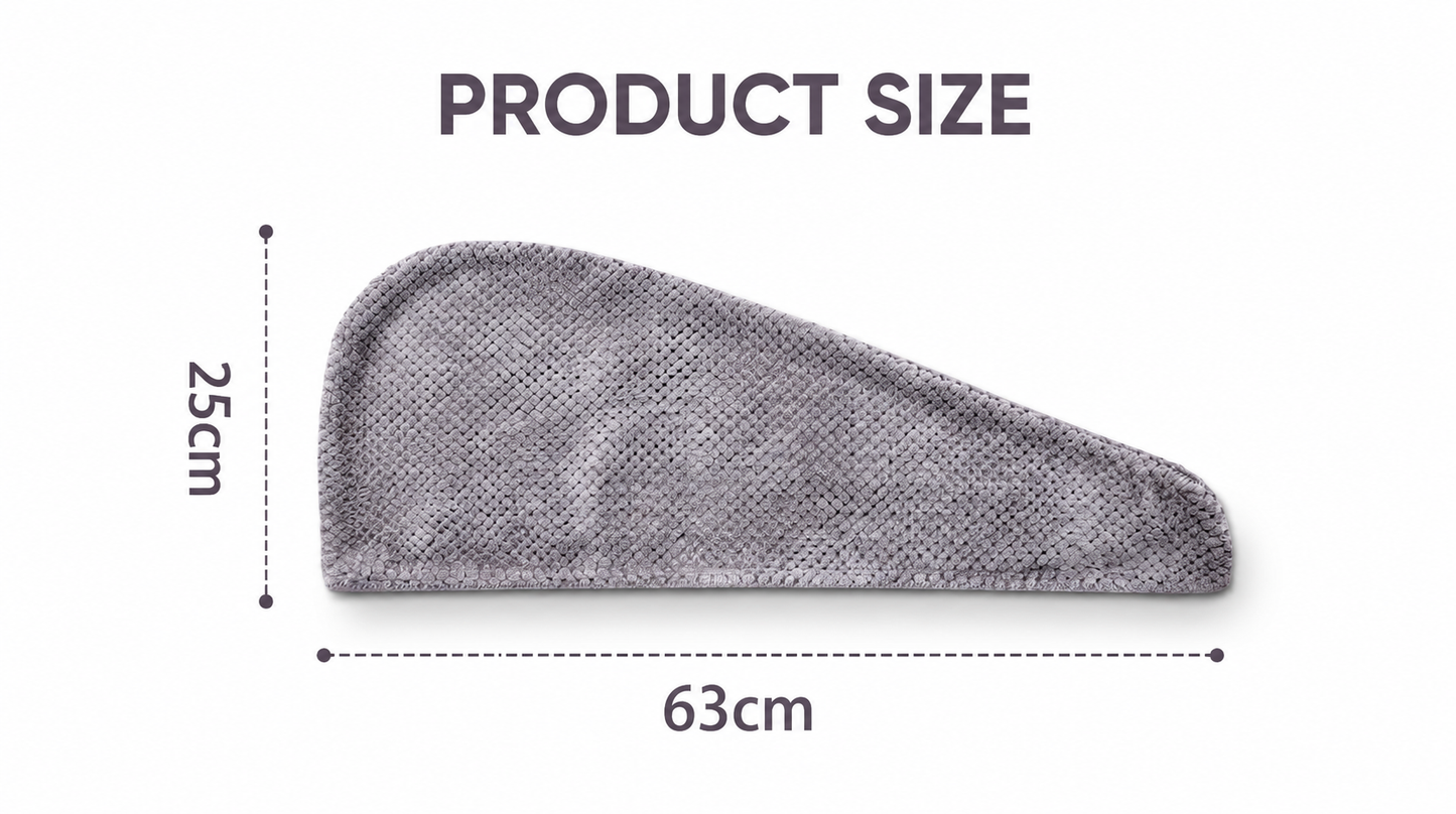 ABSORA™ Ultra Absorbent Microfiber Hair Towel Wrap